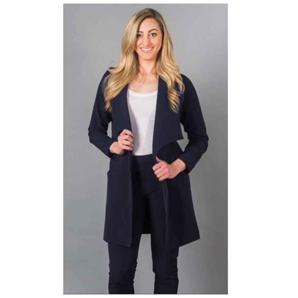 Betabrand Travel Long Blazer Jacket Size XS